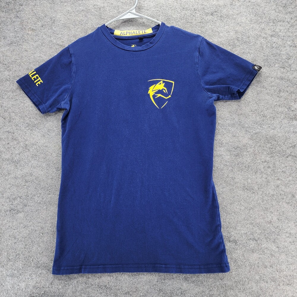 Alphalete Shirt Womens Small Short Sleeve Blue